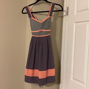 Anthropologie Kimchi Blue Purple/Pink Midi Dress XS